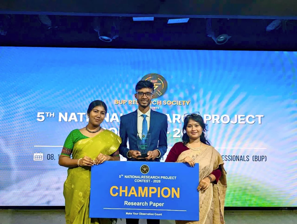 বিইউপিতে অনুষ্ঠিত ন্যাশনাল রিসার্চ প্রজেক্ট কনটেস্টে চ্যাম্পিয়ন বাকৃবি দল