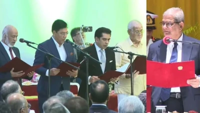 নতুন ৪ মন্ত্রীকে শপথ পড়ালেন রাষ্ট্রপতি