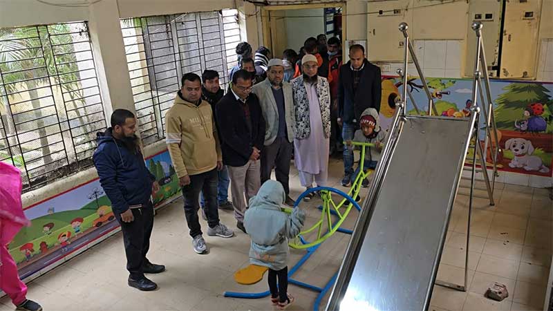 শিশু রোগীদের মানসিক আনন্দ দিতে টাঙ্গাইল হাসপাতালে প্লে জোন