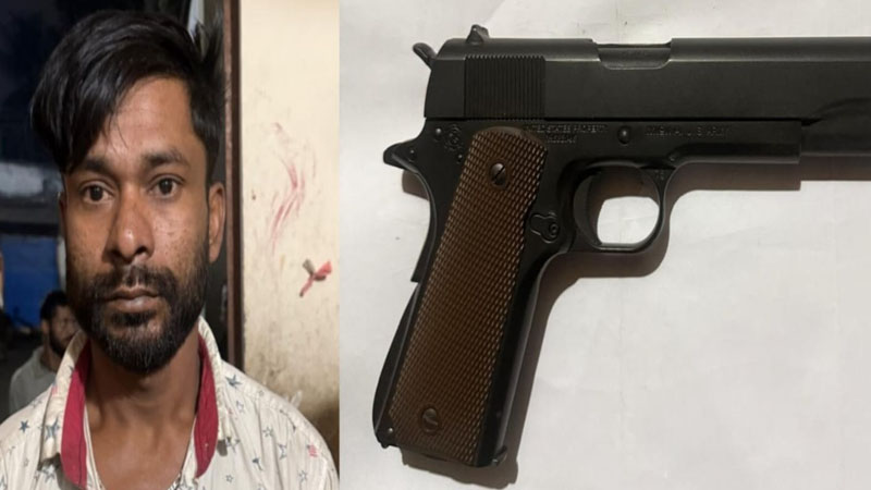 টঙ্গীতে বিদেশি পিস্তলসহ গ্রেপ্তার ১