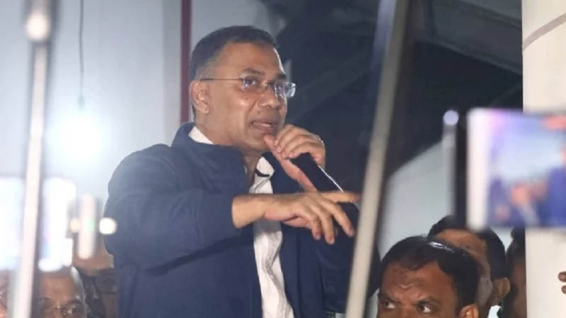 ধানের শীষে ভোট চেয়ে নির্বাচনী প্রচার শুরু করলেন তারেক রহমান