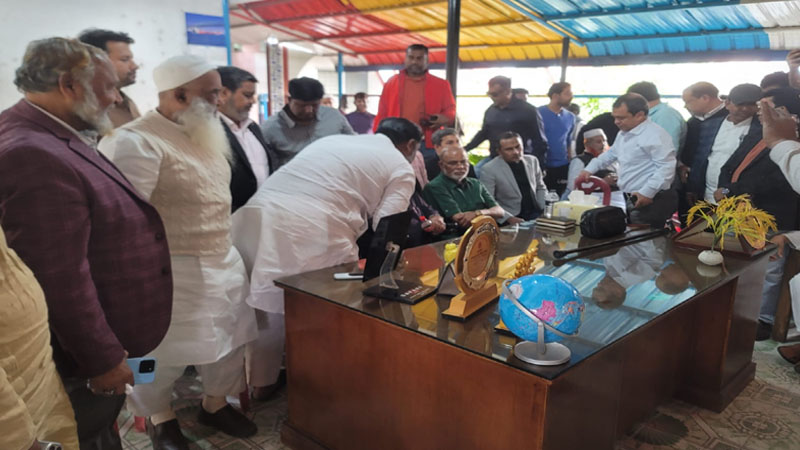 ধানের শীষের প্রার্থী এম মঞ্জুরুল করিম রনির নির্বাচনী প্রচারণা শুরু
