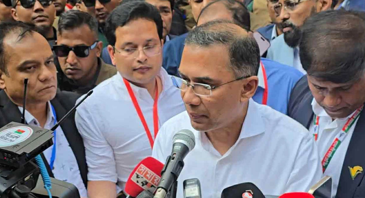 ভোট নিয়ে অনাকাঙ্ক্ষিত ঘটনা ঘটলে ফল মেনে নেওয়া হবে না: তারেক রহমান