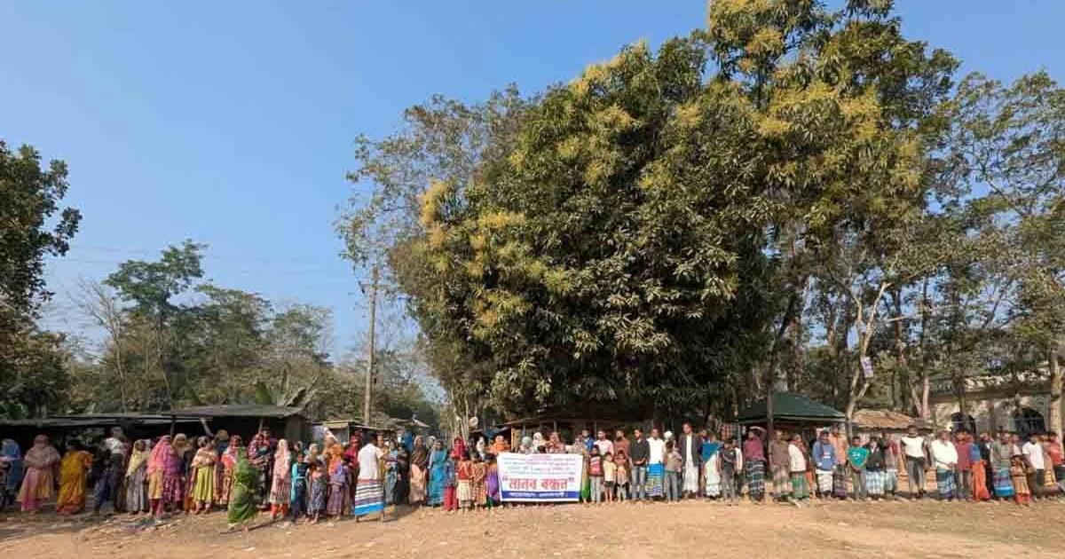 মাদক ব্যবসার প্রতিবাদ করায় বিএনপি ও ছাত্রদল নেতাকে হত্যার হুমকি; প্রতিবাদে মানববন্ধন