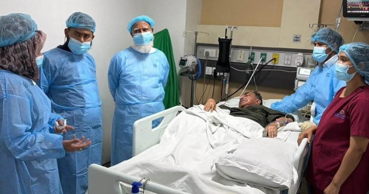 মির্জা আব্বাসকে দেখতে হাসপাতালে জামায়াত আমির