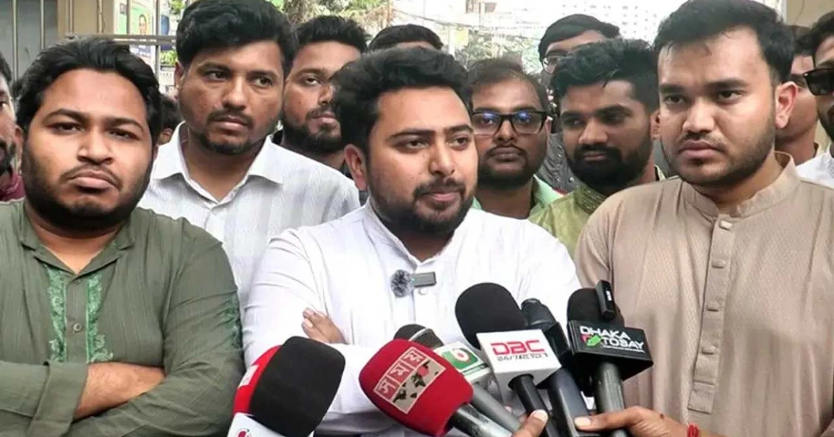 গণরায় মানছে না সরকারি দল : নাহিদ ইসলাম