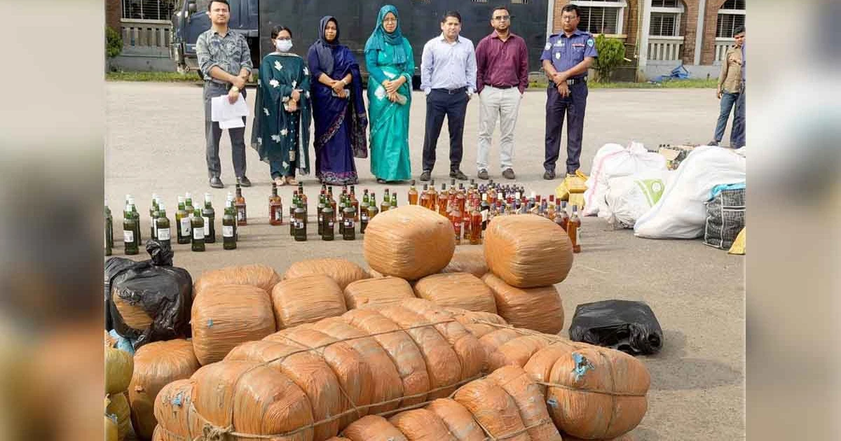 ব্রাহ্মণবাড়িয়া চিফ জুডিসিয়াল ম্যাজিস্ট্রেট আদালতে ৩ কোটি টাকার মাদক ধ্বংস
