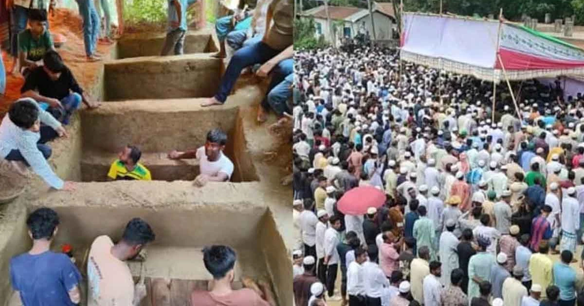 একসঙ্গে বাড়ি ফিরলেন ৪ ভাই, ঠাঁই হলো পাশাপাশি কবরে