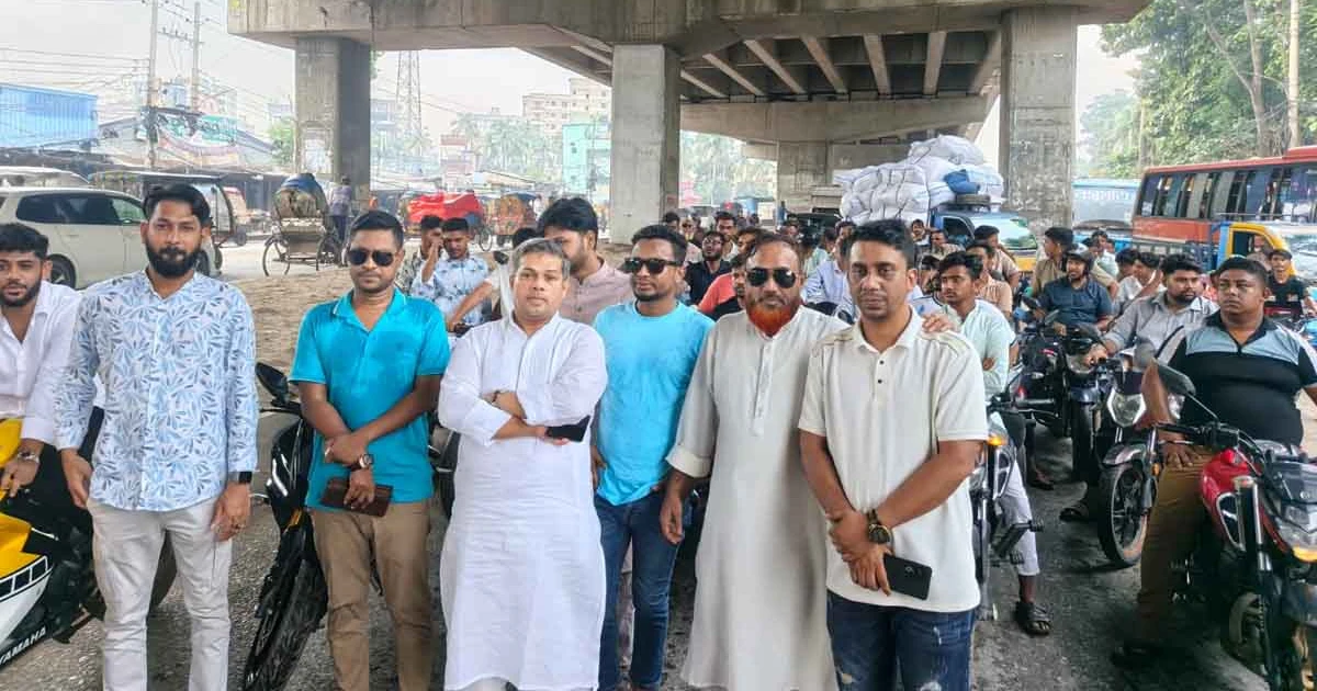 নিষিদ্ধ সংগঠনের ষড়যন্ত্র রুখতে টঙ্গীতে বিএনপির মোটরসাইকেল শোডাউন