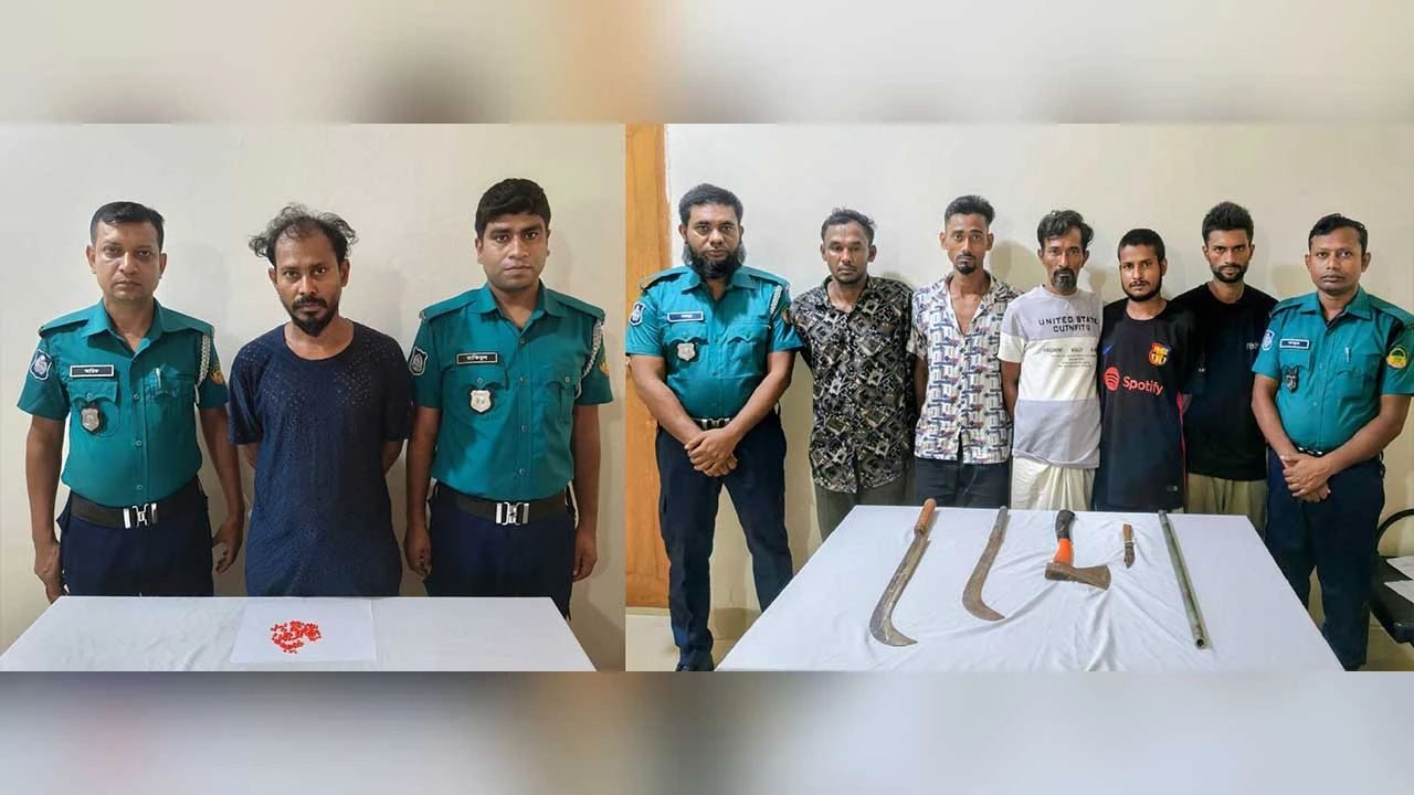 টঙ্গীতে বিশেষ অভিযানে অস্ত্র ও ইয়াবা সহ ১৬ জন গ্রেপ্তার