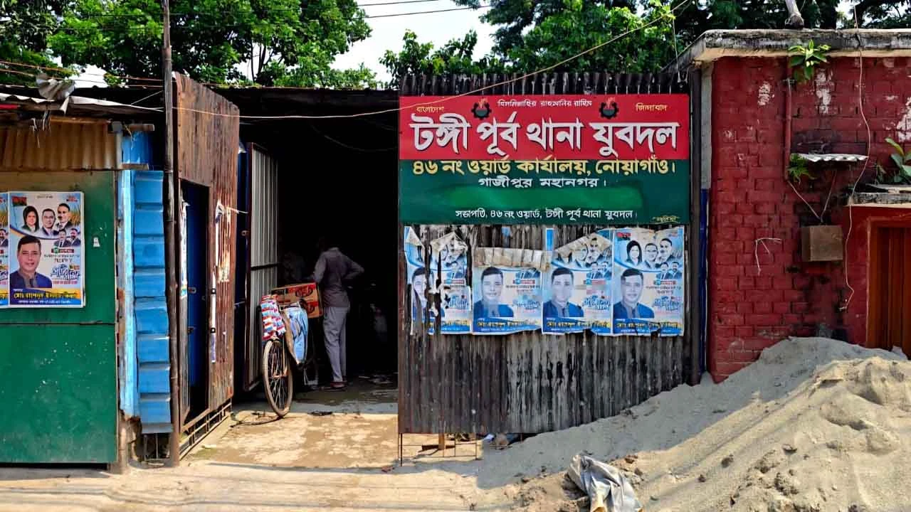 টঙ্গীতে যুবদলের ব্যানার টানিয়ে ব্যবসা প্রতিষ্ঠান দখলের অভিযোগ