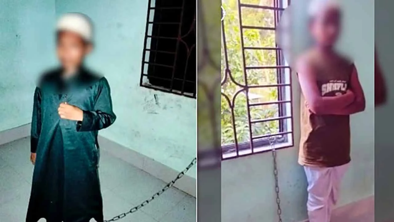 শিশুদের পায়ে শিকল, মাথায় চড়-ধাপ্পড়ের ভাইরাল ভিডিওটি আসলে কী?