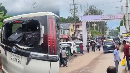 এবার সিলেটে সারজিসের গাড়িতে হামলা, ভেঙেছে কাচ