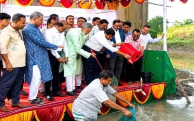 ভালুকায় পোনামাছ অবমুক্ত কার্যক্রম উদ্বোধন করলেন এমপি ফখর উদ্দিন আহমেদ বাচ্চু