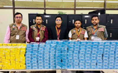 শাহজালালে এক ফ্লাইটের ৩ যাত্রীর ব্যাগেজে ৬৩১ কার্টন বিদেশি সিগারেট জব্দ