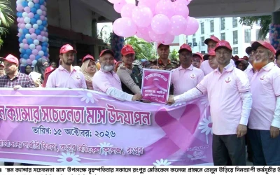 রংপুর বিভাগে স্তন ক্যান্সারে আক্রান্ত রোগীর সংখ্যা বেড়েই চলেছে
