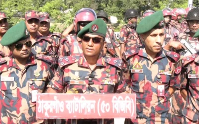 ঠাকুরগাঁওয়ে ২১ প্লাটুন বিজিবি মোতায়েন, ড্রোন, বডি ক্যামেরা ও ডগ ইউনিট দিয়ে নজরদারি