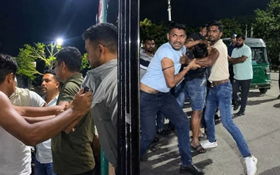 থানা প্রাঙ্গণে দুই পক্ষের সংঘর্ষ, আটক ৫