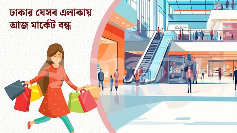 রাজধানীর যেসব মার্কেট আজ বন্ধ