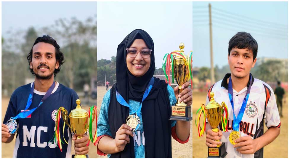 কুবি আন্তঃবিভাগ ভলিবল টুর্নামেন্টে সেরাদের সেরা যারা