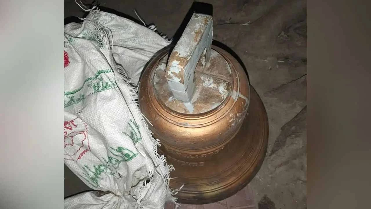 গির্জা থেকে চুরি হওয়া ৭০ কেজির পিতলের ঘণ্টা উদ্ধার