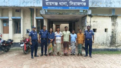 রায়গঞ্জে হত্যা মামলার আসামিসহ ওয়ারেন্টভুক্ত চারজন গ্রেপ্তার