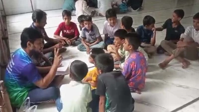 স্বাক্ষরতা দিবস উপলক্ষে ইবি শাখা শিবিরের স্বাক্ষরতা অভিযান