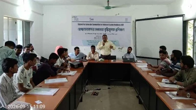 হাতিয়ায় স্বেচ্ছাসেবকদের দুর্যোগ প্রস্তুতি প্রশিক্ষণ