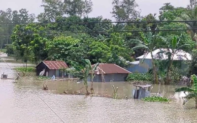 উত্তরাঞ্চলে বন্যার পদধ্বনি