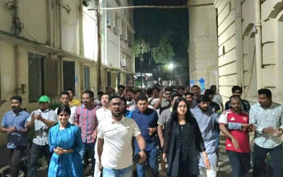 আওয়ামী লীগের লকডাউন কর্মসূচির প্রতিবাদে জবি ছাত্রদল নেতা রুমি নেতৃত্বে বিক্ষোভ
