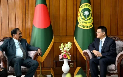 স্পিকারের সঙ্গে চীনের বিদায়ী রাষ্ট্রদূতের সৌজন্য সাক্ষাৎ