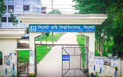 উপাচার্য হটাও আন্দোলনে উত্তাল সিলেট কৃষি বিশ্ববিদ্যালয়