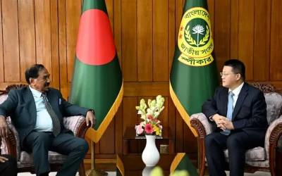 স্পিকারের সঙ্গে চীনের বিদায়ী রাষ্ট্রদূতের সৌজন্য সাক্ষাৎ