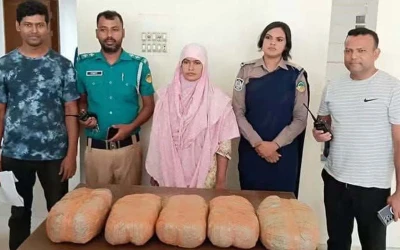 টঙ্গীতে ১০ কেজি গাঁজাসহ নারী গ্রেপ্তার