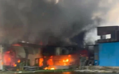 টঙ্গীতে ঝুটের গোডাউনে ভয়াবহ আগুন: প্রায় ৫০ লাখ টাকার ক্ষয়ক্ষতি