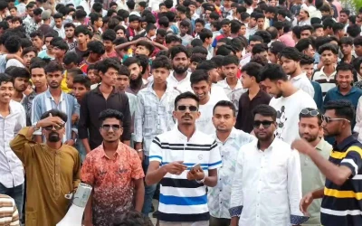 রূপগঞ্জে কার্যক্রম নিষিদ্ধ আওয়ামী লীগের বিরুদ্ধে ছাত্রদলের বিক্ষোভ মিছিল