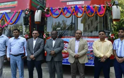 নোবিপ্রবিতে শিক্ষার্থীদের জন্য দুটি বিআরটিসি বাস উদ্বোধন