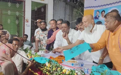 শ্রীনগর ও সিরাজদিখান পূজা মন্ডপ পরিদর্শন করলেন বিএনপি নেতা মীর সরফত আলী সপু