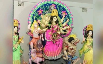 পলাশে সনাতনীরা এবার মহা ধুমধামে উপভোগ করেছে দুর্গাপূজা