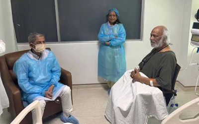 মঈন খানকে দেখতে হাসপাতালে রাষ্ট্রপতি